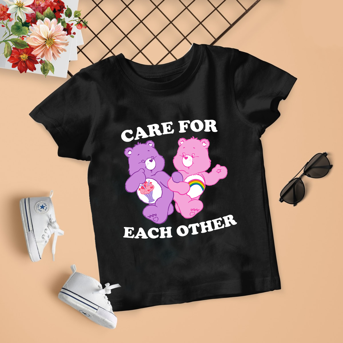 Care Bears shirt, Care For Each Other shirt, bears Family Matching Birthday theme, Care Bears tee, Care Bears Birthday Party Matching Shirt