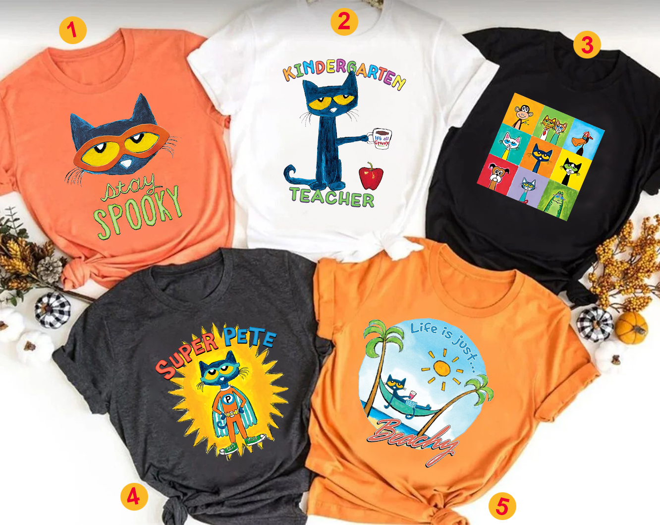 Personalized Pete The Cat shirt, Pete with Coffee shirt, Love, Life Is Groovy Shirt, Kindness shirt, Back to School Shirt, kids gift Graphic T-Shirt