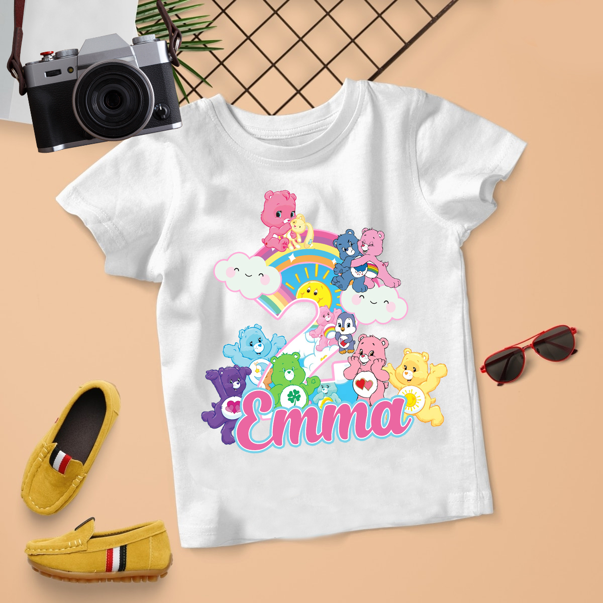 Personalized Care Bears Birthday Shirt, Care Bears Family Matching Shirt, Bears Party Shirt for Care Groups, Care Bears Tee, kids gift