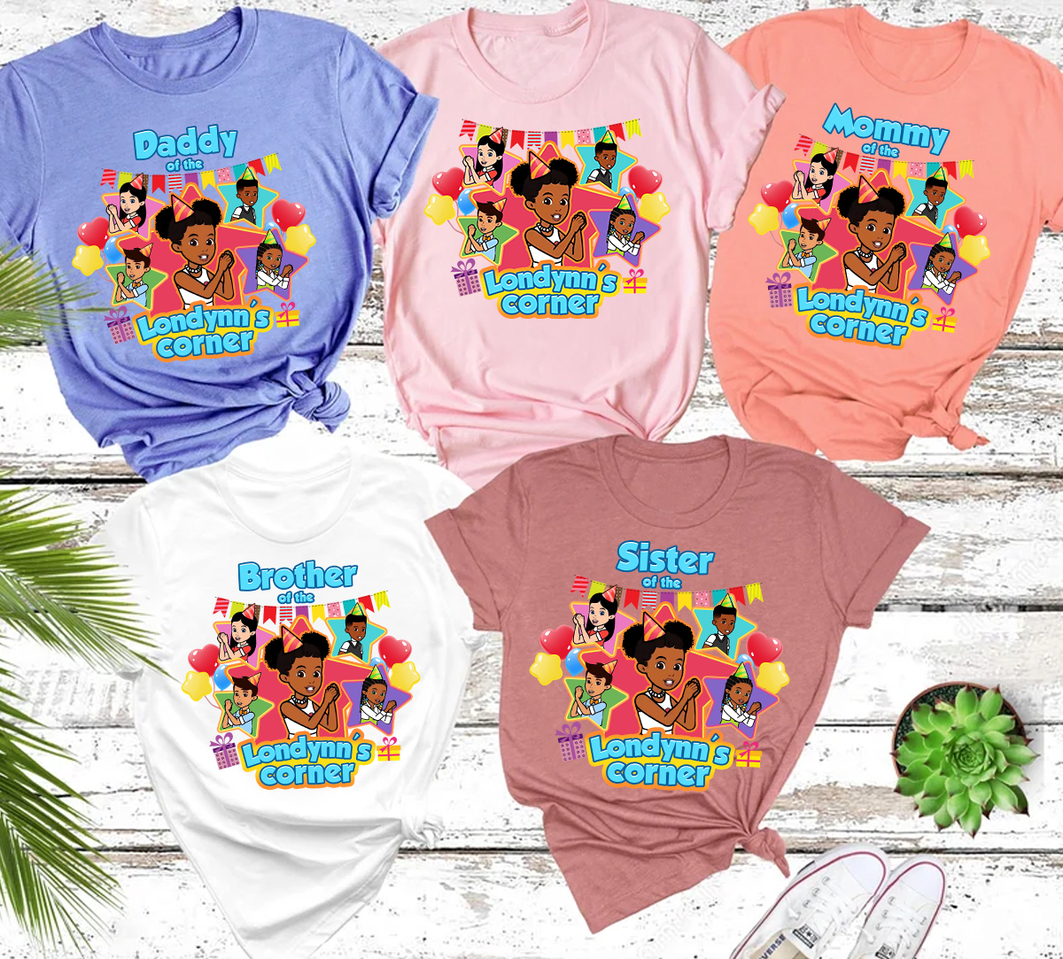 Personalized Gracies Corner Birthday Family Shirt Set, Birthday Girl Shirt, Gracies Corner Birthday Shirt, Gracies Corner Shirt