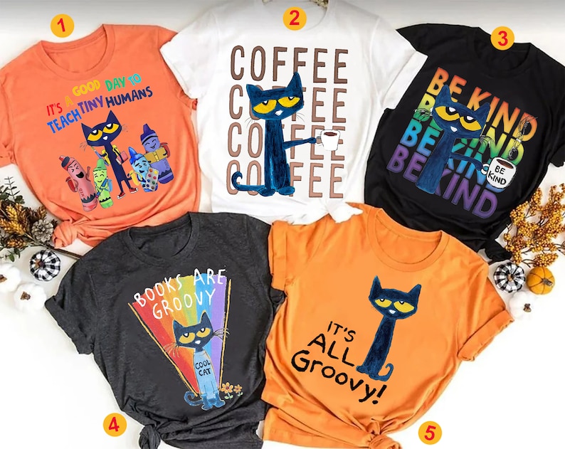 Personalized Pete The Cat shirt, Do Your Best Shirt, Its All Groovy, Pete The Cat Teacher Life Back To School Shirt, Book Are Groovy Tee, Be Kind