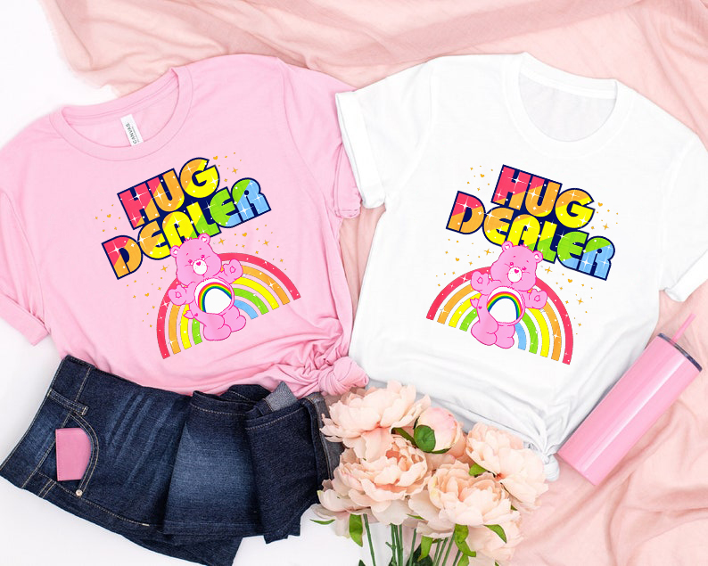 Care Bears Hug Dealer Shirt, Care Bears T-Shirt, 80s Cartoon Friends Shirt, Made in the 80s, Care Bear Birthday Shirt