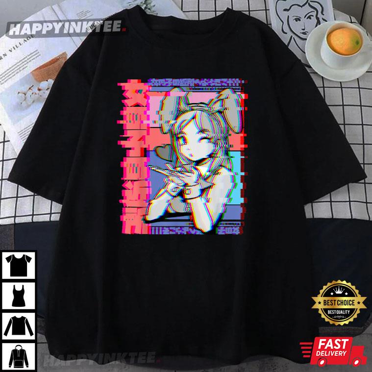 Anime Girl Vaporwave Aesthetic Japanese Retro T-Shirt