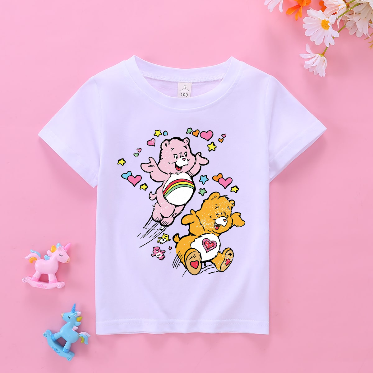 Care Bear T-shirt, Cute Care Bears In The Clouds Shirt, Care Bear Mama ...