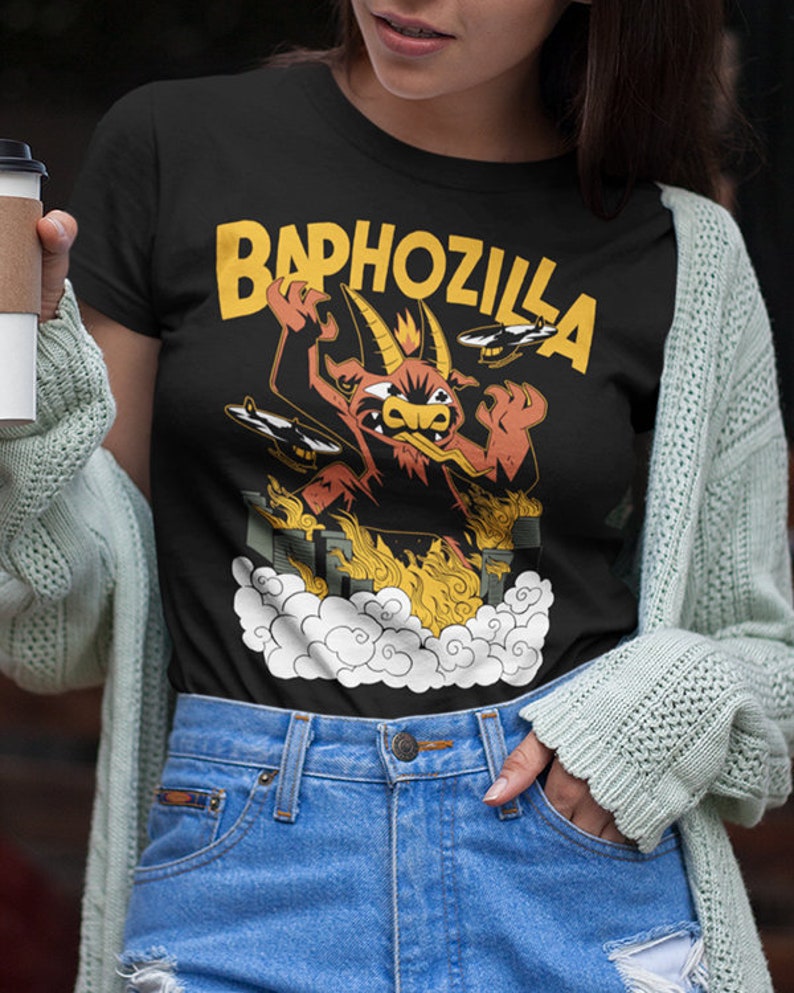 Baphozilla Attacks Shirt wunderling | Pop Culture Kaiju Baphomet King of Monsters Horror Movie Free Shipping Worldwide