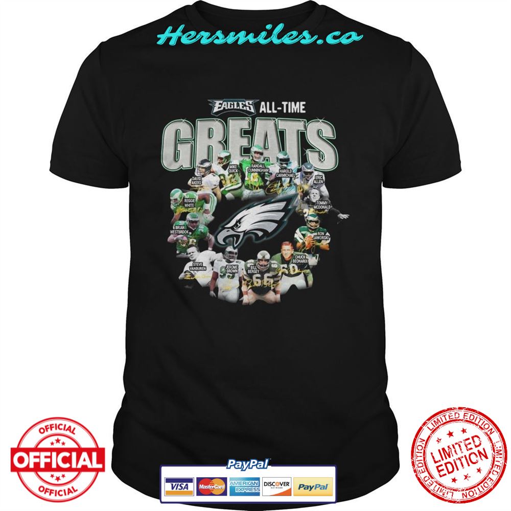 Philadelphia Eagles Players All Time Greats Signatures shirt