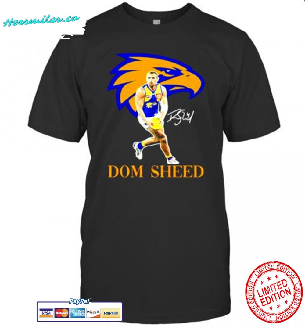 Dom Sheed Player Of Team Philadelphia Eagles Football Signature T-Shirt