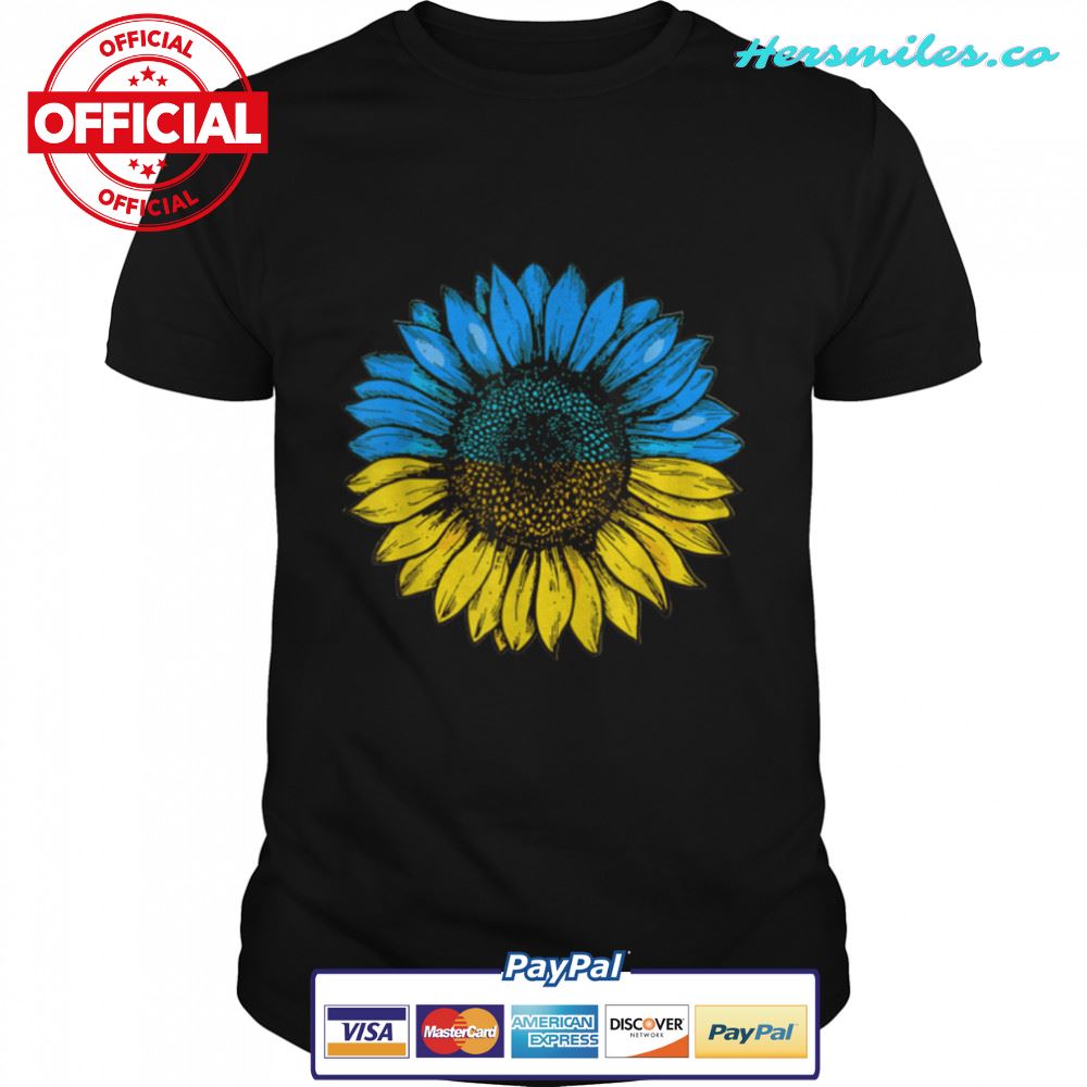 Ukraine Flag Sunflower Ukrainian Flag Vintage T-Shirt B09VBY5VK7
