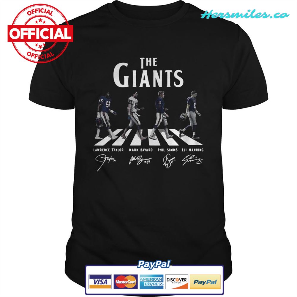The New York Giants Abbey road signature shirt
