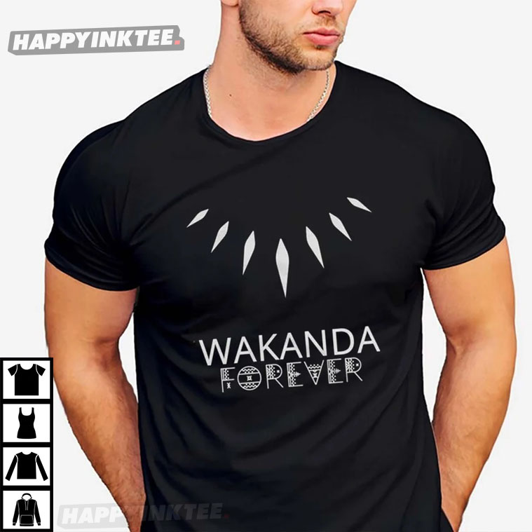 Black Panther Wakanda Forever Marvel T-Shirt