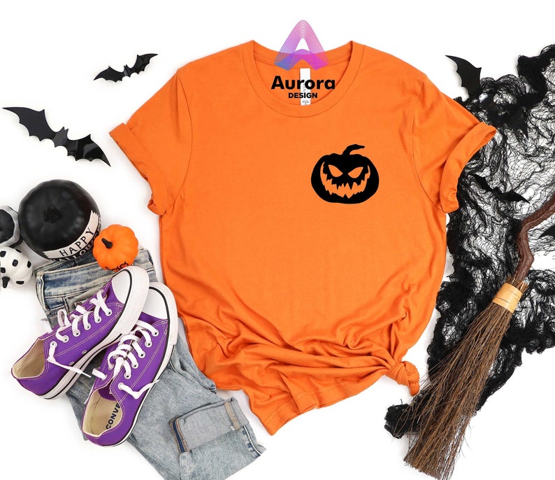 Pumpkin Face T-shirt, Happy Halloween Shirt, Sweet Pumpkin Shirt, Spooky Halloween Tees, Trick Or Treat Shirt, Smiling Pumpkin Shirt