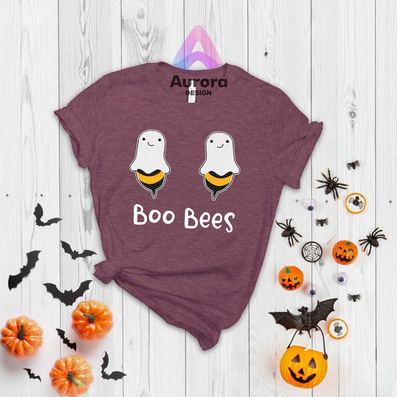 Boo Bees T-shirt, Funny Halloween Shirt, Sarcastic shirt, Humor Tees, Ghost Shirt, Spooky Vibes Tee, Women Halloween Tops, Sassy Shirt