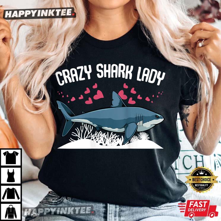 Crazy Scuba Diving Funny Shark Week T-Shirt