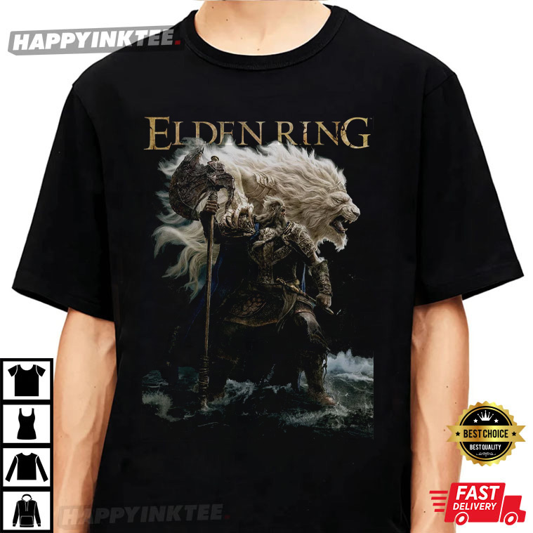 Mighty Lion Elden Ring Inspired Game T-Shirt