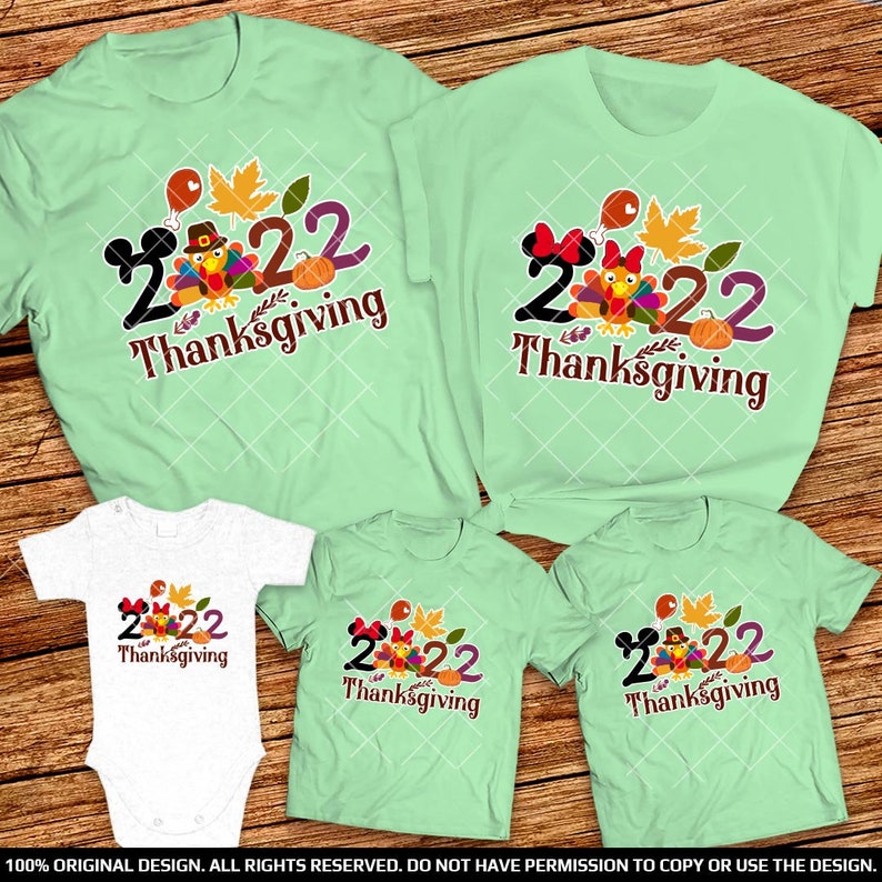 Disney Thanksgiving family shirts 2022 Disney World or Disneyland Thanksgiving Group shirts 2022 Turkey Thanksgiving Disney Fall Vibes Shirt