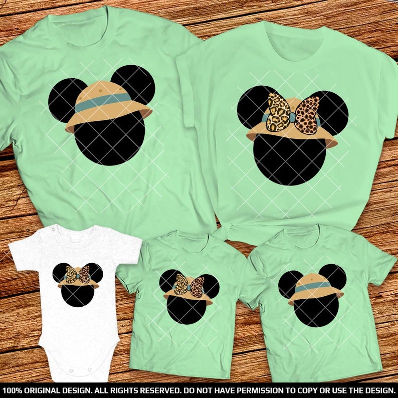 2023 Safari hats Disney Mickey Minnie Animal Kingdom family shirts safari mode family shirts Disney Safari family shirts, Disney family tees