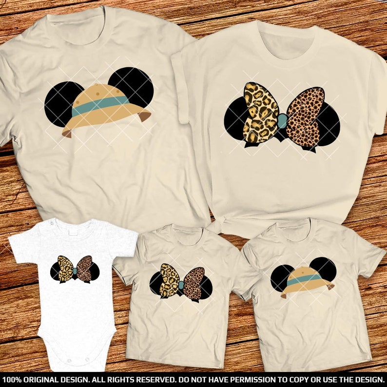 Mickey and Minnie Animal Kingdom Family Shirts | Mommy Daddy and Kids! | Custom Disney T-Shirts | 2022 Disney World Group Safari T-Shirts