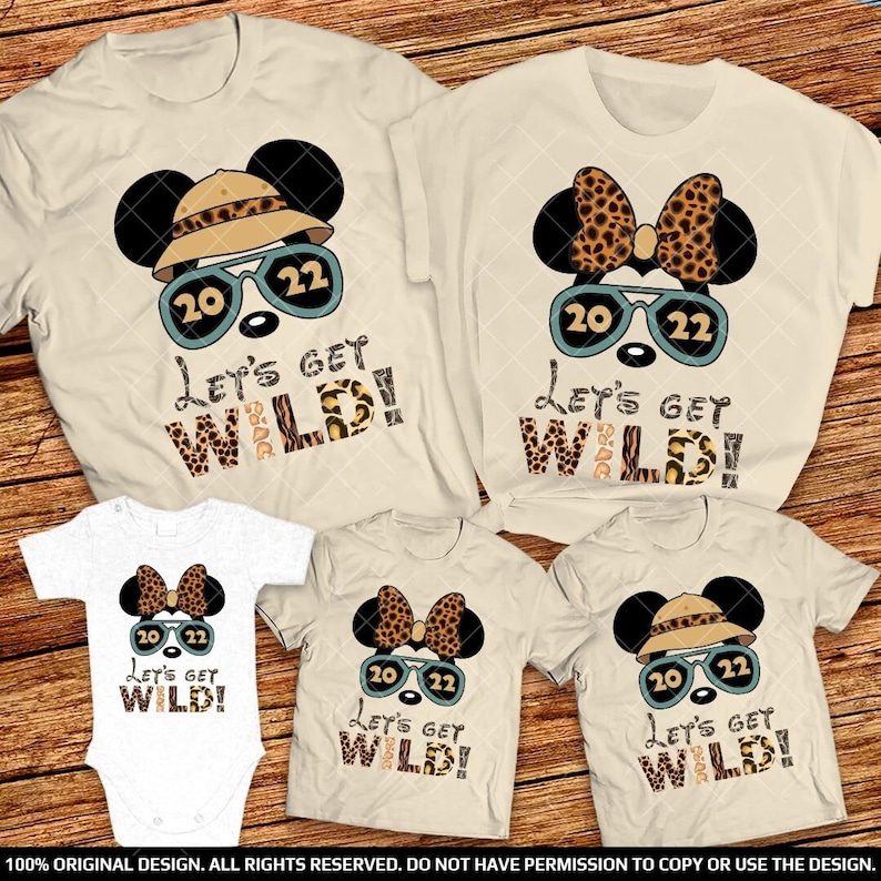 Disney let's Get Wild Animal Kingdom family shirts 2022 Safari Mode Disney shirt, Disney Group shirts Animal Kingdom shirts Mickey Minnie