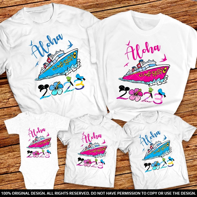Disney Hawaii Cruise Family shirts 2023 Disney Group cruise shirts 2023 Disney Aulani cruise shirts 2023 Disney Aloha ship Shirts Birthday