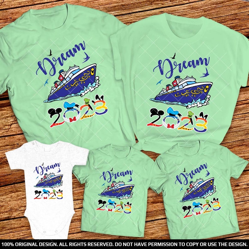 Disney Dream Cruise Family Shirts 2023 Disney Dream Cruise Line Group shirts 2023 Disney Dream Cruise Ships Shirts Disney ship shirts