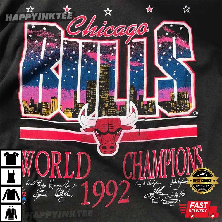 Vintage 1992 NBA Chicago Bulls Champions Best T-Shirt