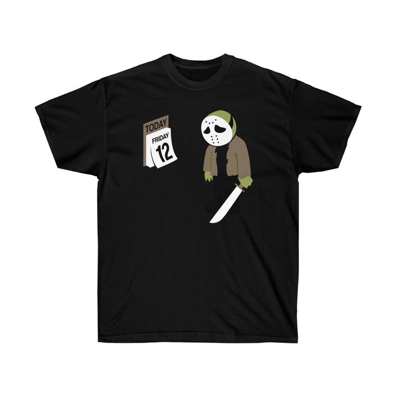 Friday The 13th Parody Essential T-Shirt , Gift for Halloween, Unisex Ultra Cotton Tee