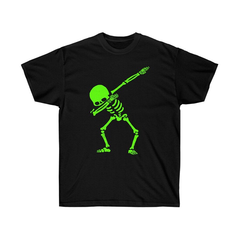 Dabbing Skeleton Green Essential T-Shirt , Gift for Halloween, Unisex Ultra Cotton Tee