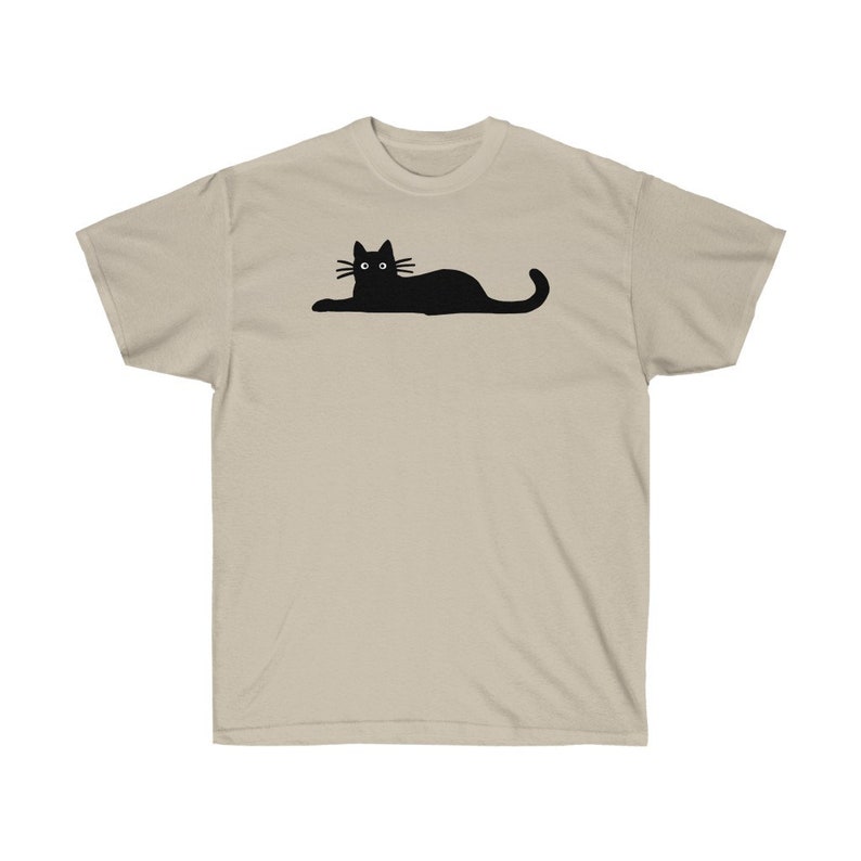 Black Cat Classic T-Shirt , Gift for Halloween, Unisex Ultra Cotton Tee