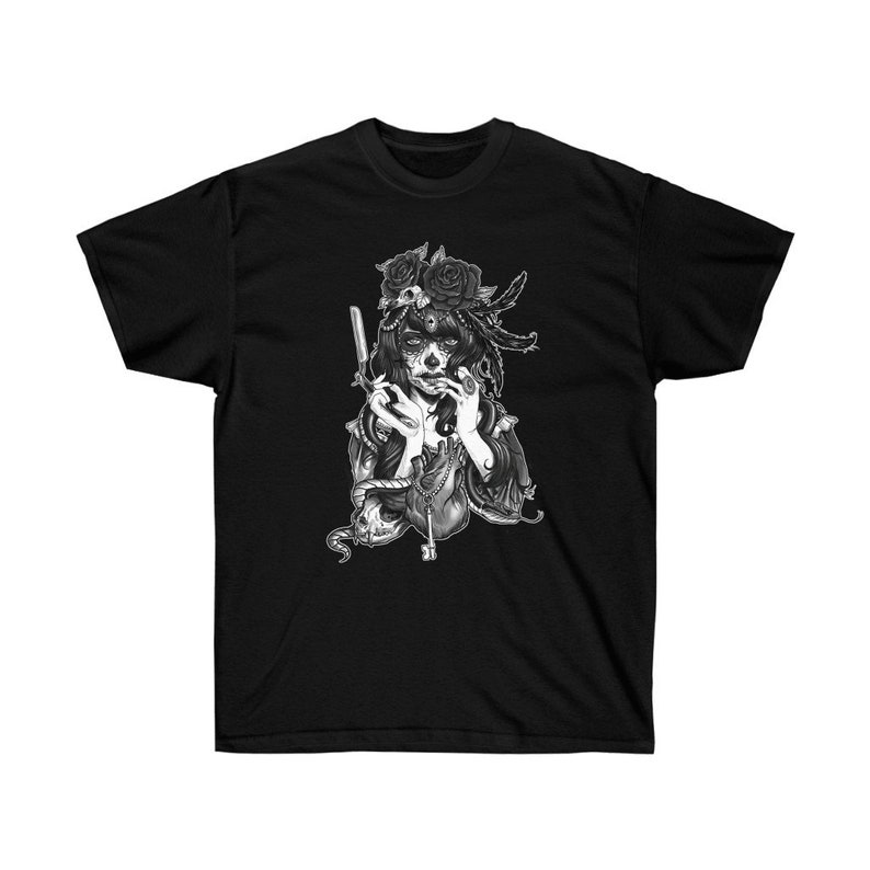 Dia de los Muertos - Sugar Skull Classic T-Shirt , Gift for Halloween, Unisex Ultra Cotton Tee