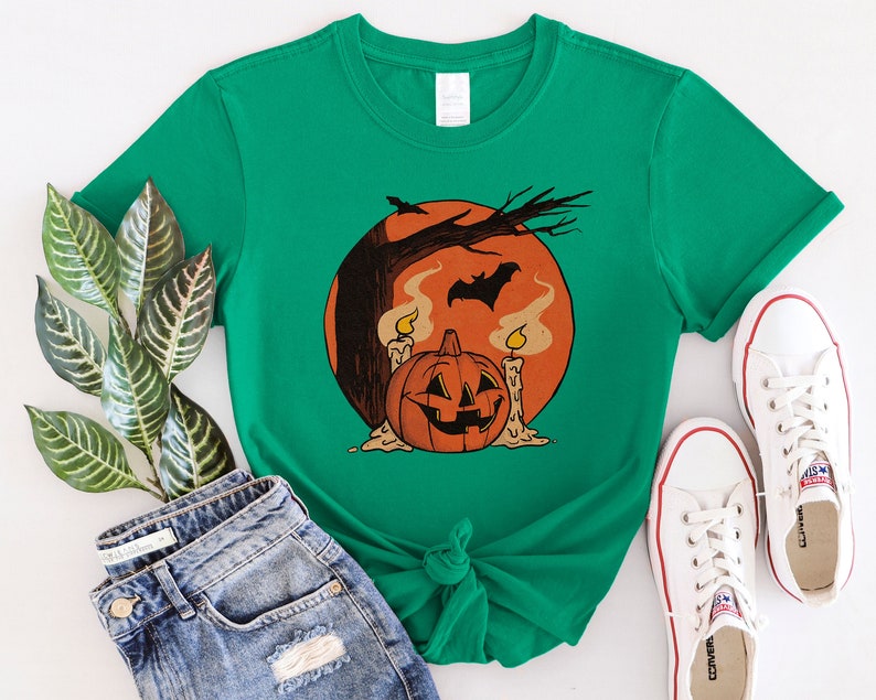 Halloween Night Pumpkin Shirt, Halloween Scary Shirt, Pumpkin Graphic Shirt, Halloween Pumpkin, Halloween Gift, Spooky Shirt, Halloween Vibe