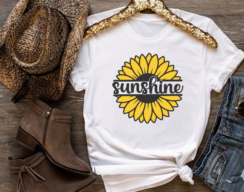Sunflower Shirt, Floral Tee Shirt,  Womens Fall Shirt, Sunflower T-Shirt, Summer Shirts, Sunshine Tee, Flower Shirt, Garden Shirt