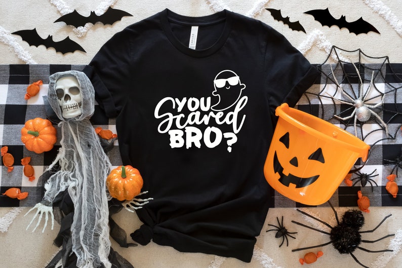 You Scared Bro Shirt, Funny Ghost Shirt, Happy Halloween Shirt, Halloween Gift, Halloween Tee, Halloween Memes, Halloween Ghost Shirt