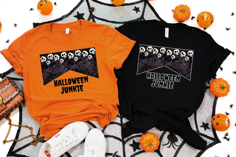 Halloween Junkie Shirt, Women's Halloween T-shirt, Halloween T-Shirt, Halloween Party Shirt,Epic Halloween Tees, Halloween Costume