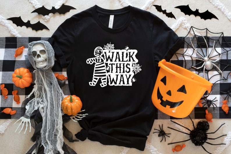 Walk This Way Mummy T-Shirt, Halloween T-Shirt, Mummy shirt, Scary Halloween Shirt, Spooky Shirt, Halloween Outfit, Halloween Vibes