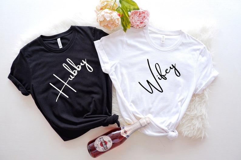 Wifey Hubby Shirts, Honeymoon shirts, Couple Shirts, Honeymoon Shirt, Wife Gift,Valentine Shirt,Valentine Gift,Husband Gift