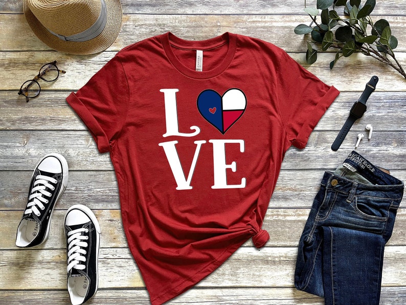 Texas Love Shirt , Texas Made , USA Women T-shirt, Patriotic Women Outfit, USA Family Shirts, Patriotic Gift, American Woman Gift,Texas Gift
