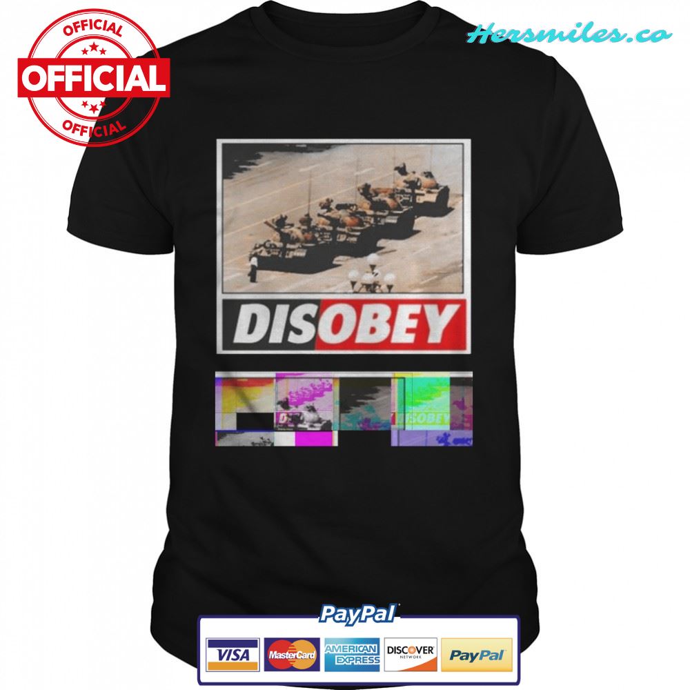 Tank man disobey 30th anniversary shirt