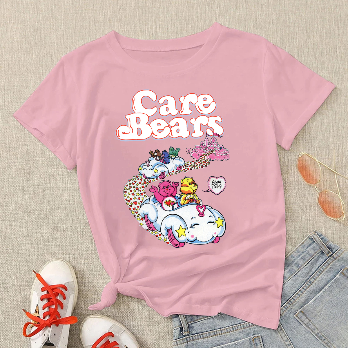 Care Bears vintage Shirt, Bears Party Shirt for Friends Groups,Rainbow ...