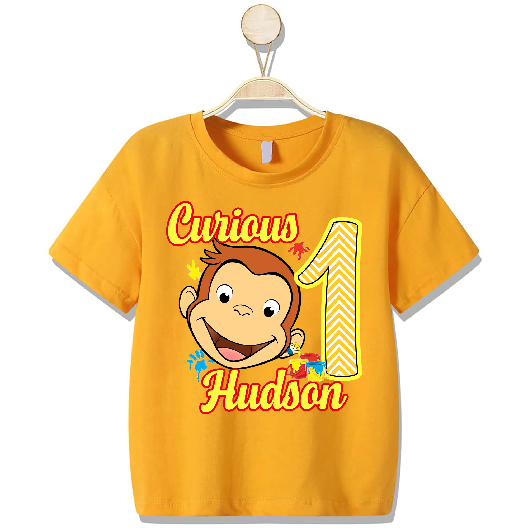 Curious George Birthday Shirt, Customized Curious George Boy Shirts ...