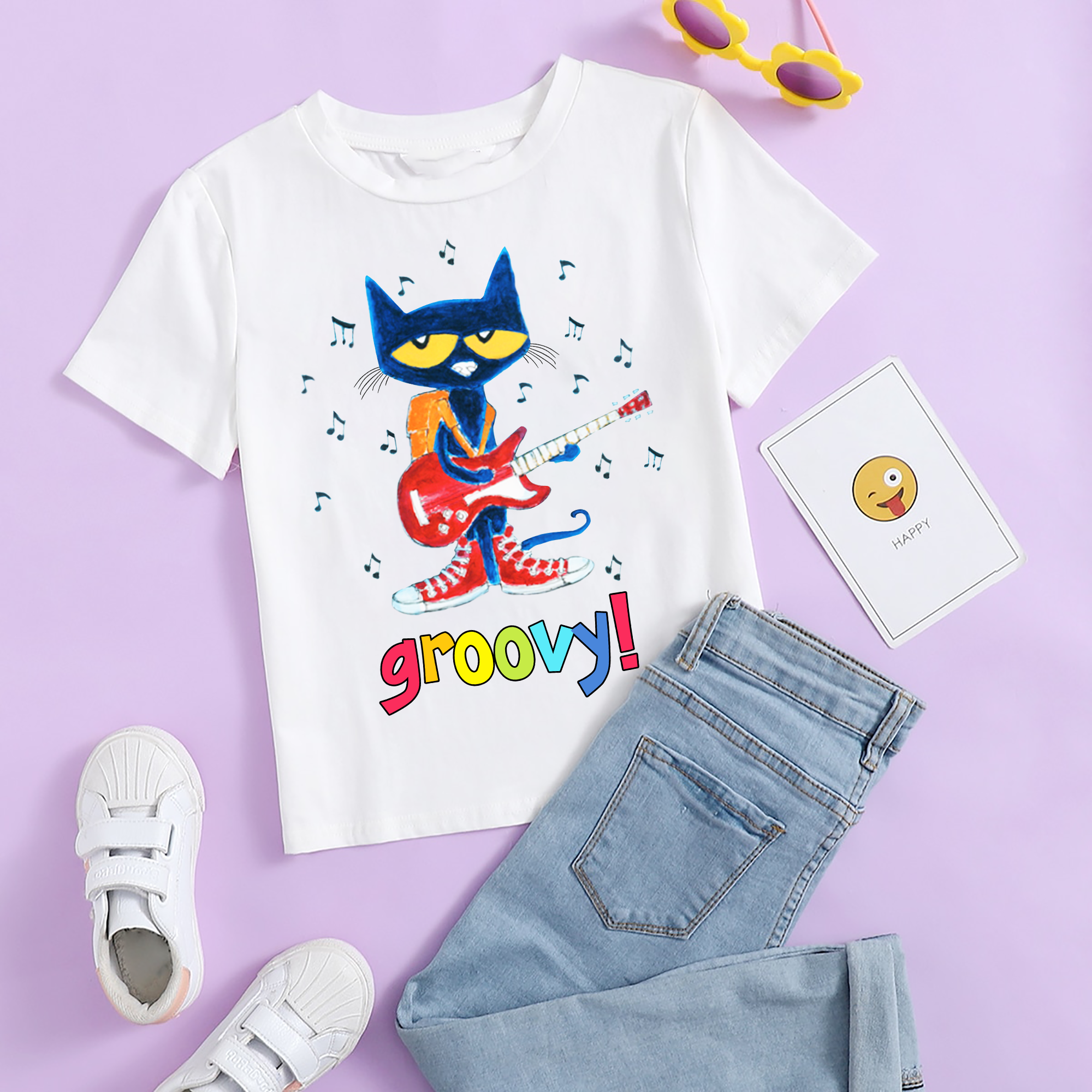 Pete The Cat Groovy Shirt, Groovy Blue Cat T-Shirt, Pete The Cat Lover Shirt, A Good Day To Teach Tiny Human,Cat Kindergarten,Teacher shirt