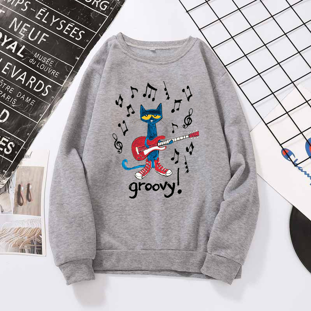 Pete The Cat Groovy Shirt, Music Is Groovy Shirt, Reading is Groovy Shirt, Blue Cat Birthday Shirt, pete the cat play guitar shirt