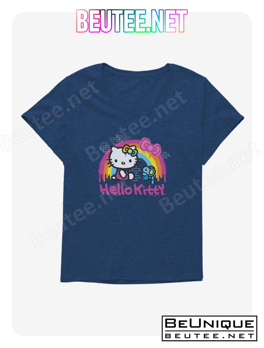 Hello Kitty Rainbow Graffiti T-Shirt Plus Size, Hoodie, Long Sleeve