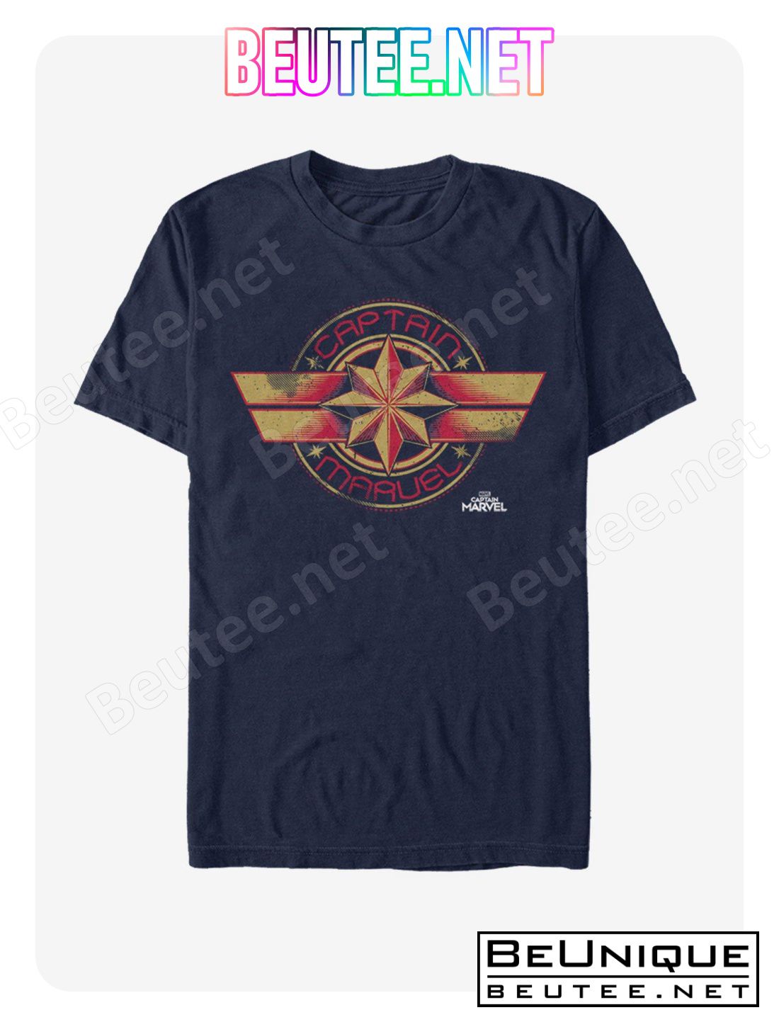 Marvel Captain Marvel Badge T-Shirt, Hoodie, Long Sleeve