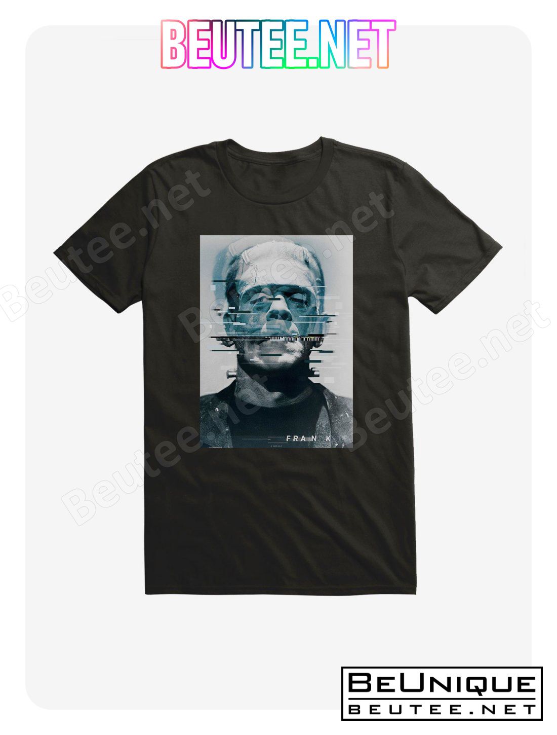 Universal Monsters Frankenstein Distorted Face T-Shirt, Hoodie, Long Sleeve