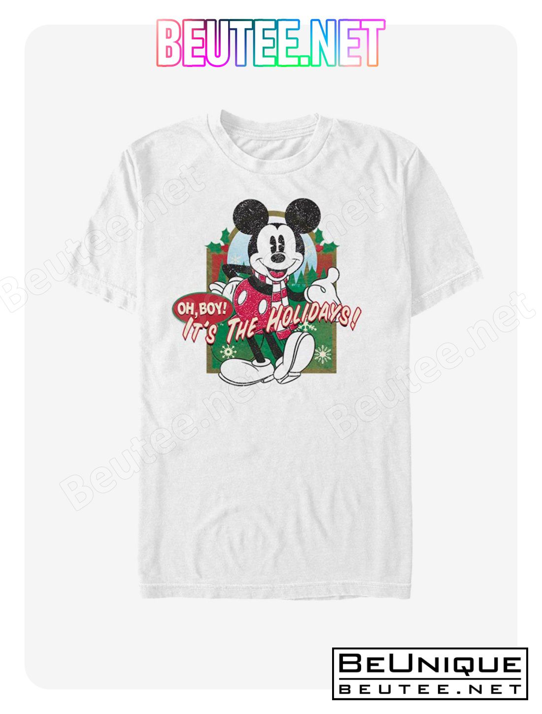 Disney Mickey Mouse Holiday Vintage Mickey T-Shirt, Hoodie, Long Sleeve