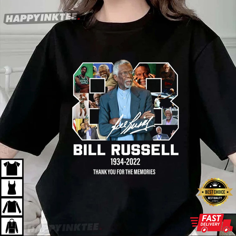 Bill Russell NBA Legend Signature T-Shirt