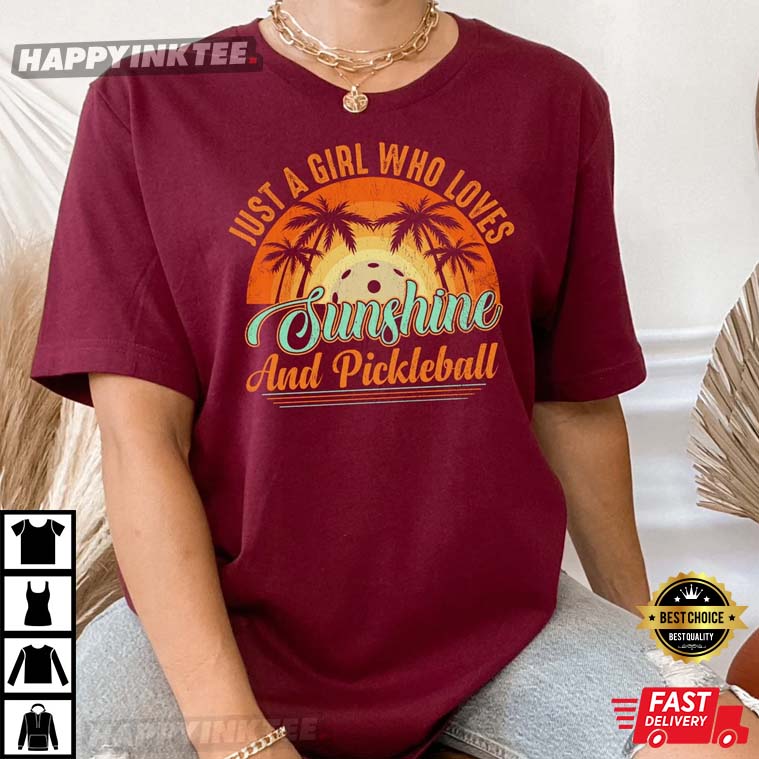 Girl Loves Pickleball T-Shirt