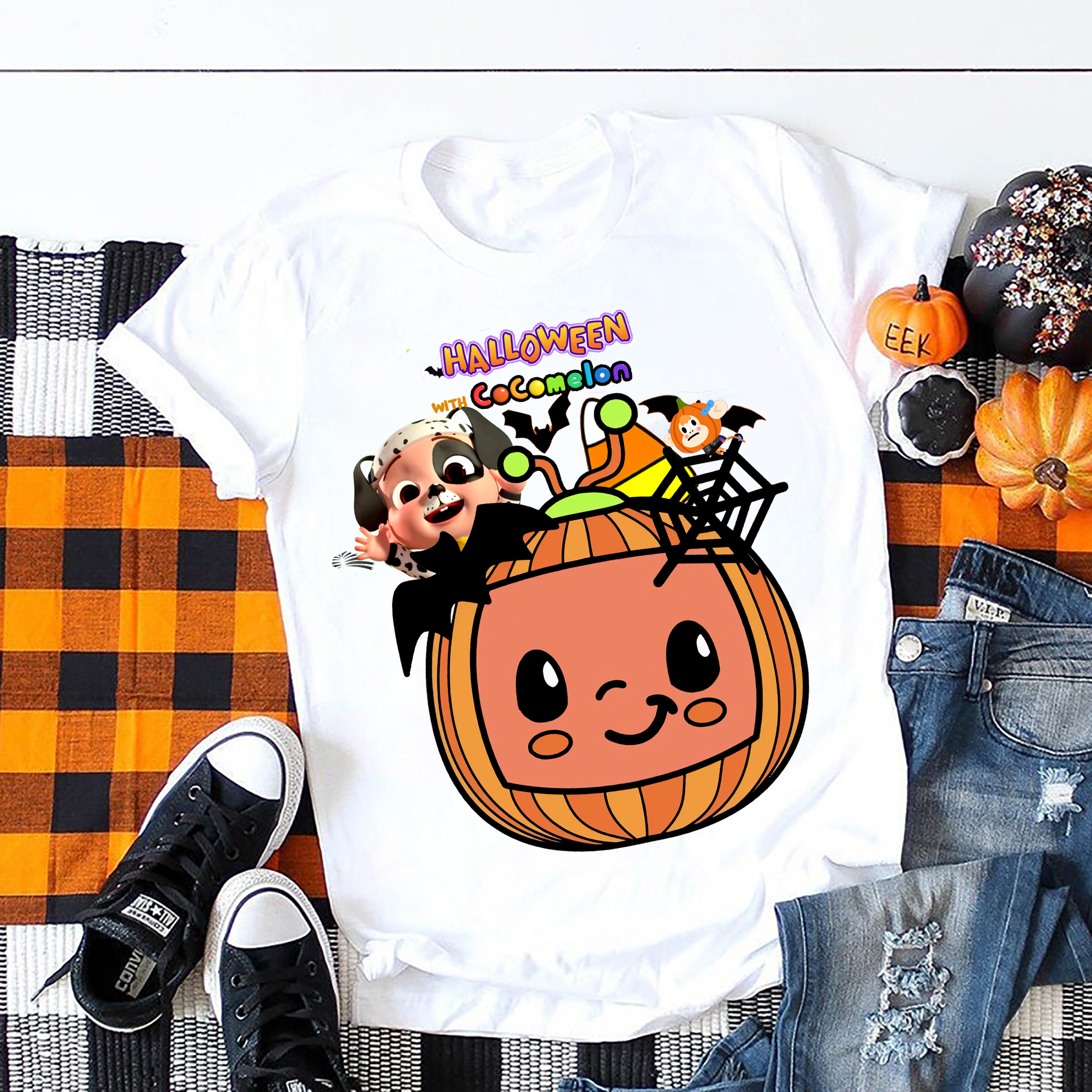 Cocomelon Halloween Shirts, Cocomelon Personalized Family Birthday Kids Shirt, Cocomelon Party Family shirt, Cocomelon kids halloween