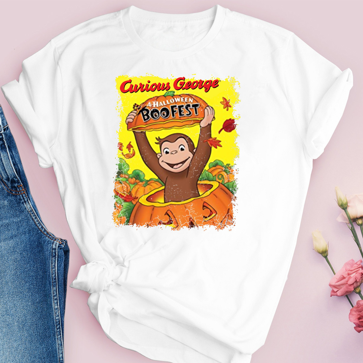 Curious George halloween Unisex Shirt, Curious George kids gift shirt, Curious George A halloween Boofest shirt, Monkey lover shirt
