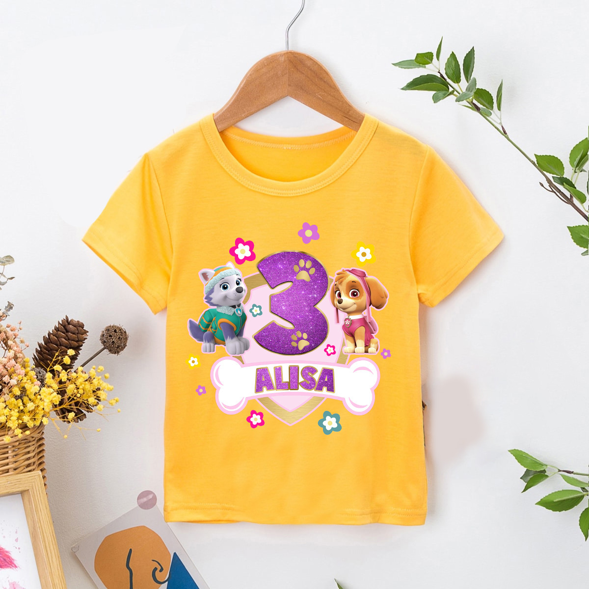 Paw Patrol Birthday Girl T-Shirt, Paw Patrol shirt, Paw Patrol Birthday theme, Paw Patrol girl gift, paw dog shirt, kids gift